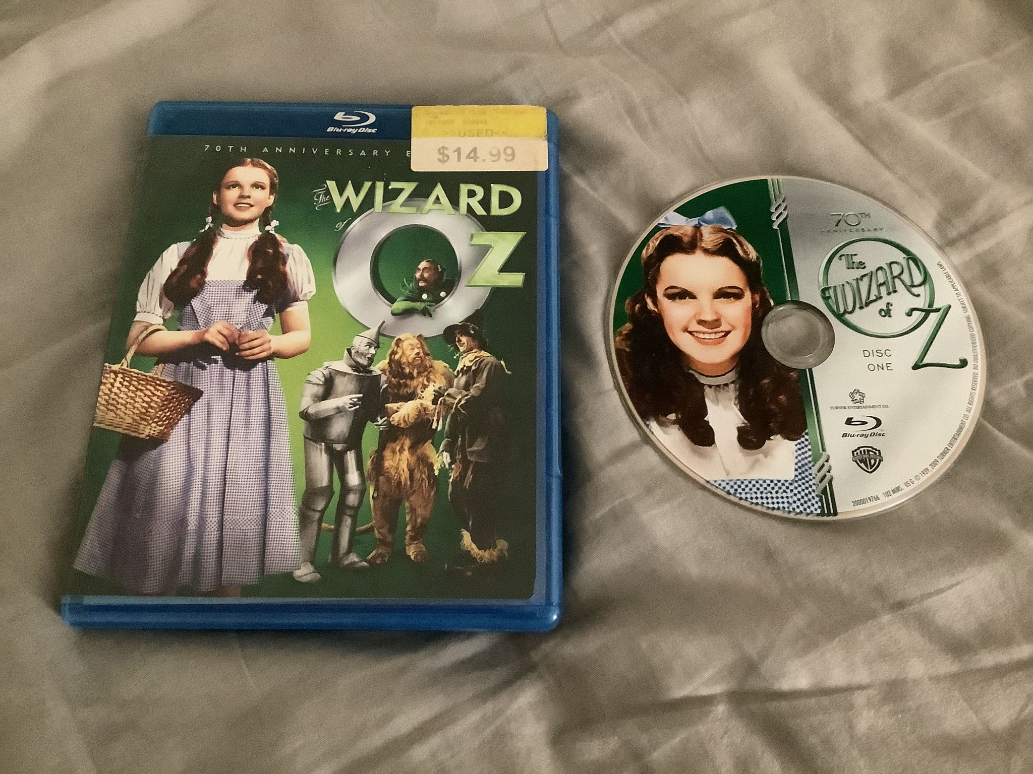 The Wizard Of Oz 70TH Anniversary Blu Ray  The Wizard O...