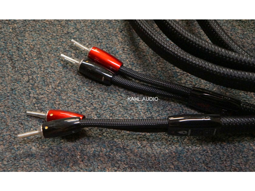 Audioquest Obsidian speaker cables. 8ft BW pair with bananas. $20,000 MSRP.