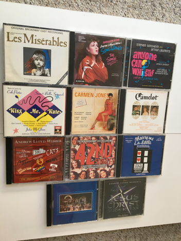 Musical cast related Cd lot of 11 cds
