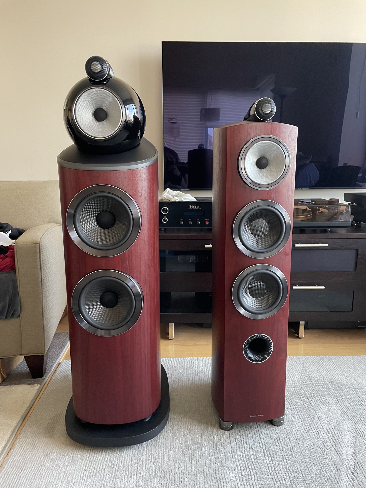 Upgraded my B&W 804D3 with their new D4 series 803D4