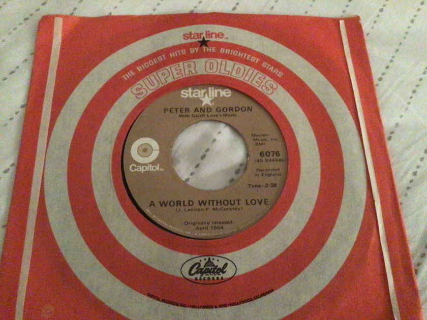 Peter And Gordon Lennon-McCartney Tracks NM A Word Without Love/Nobody I Know