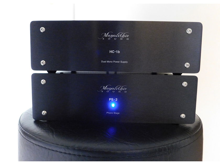 Monolithic Sound  PS-2 Phono Stage with HC-1b Power Supply MINT