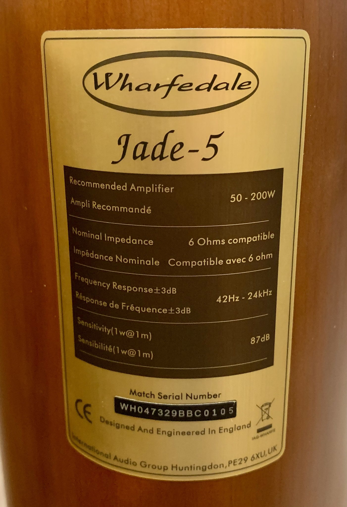 Wharfedale Jade 5 Floorstanding Speakers (pair) | Vinta... 8