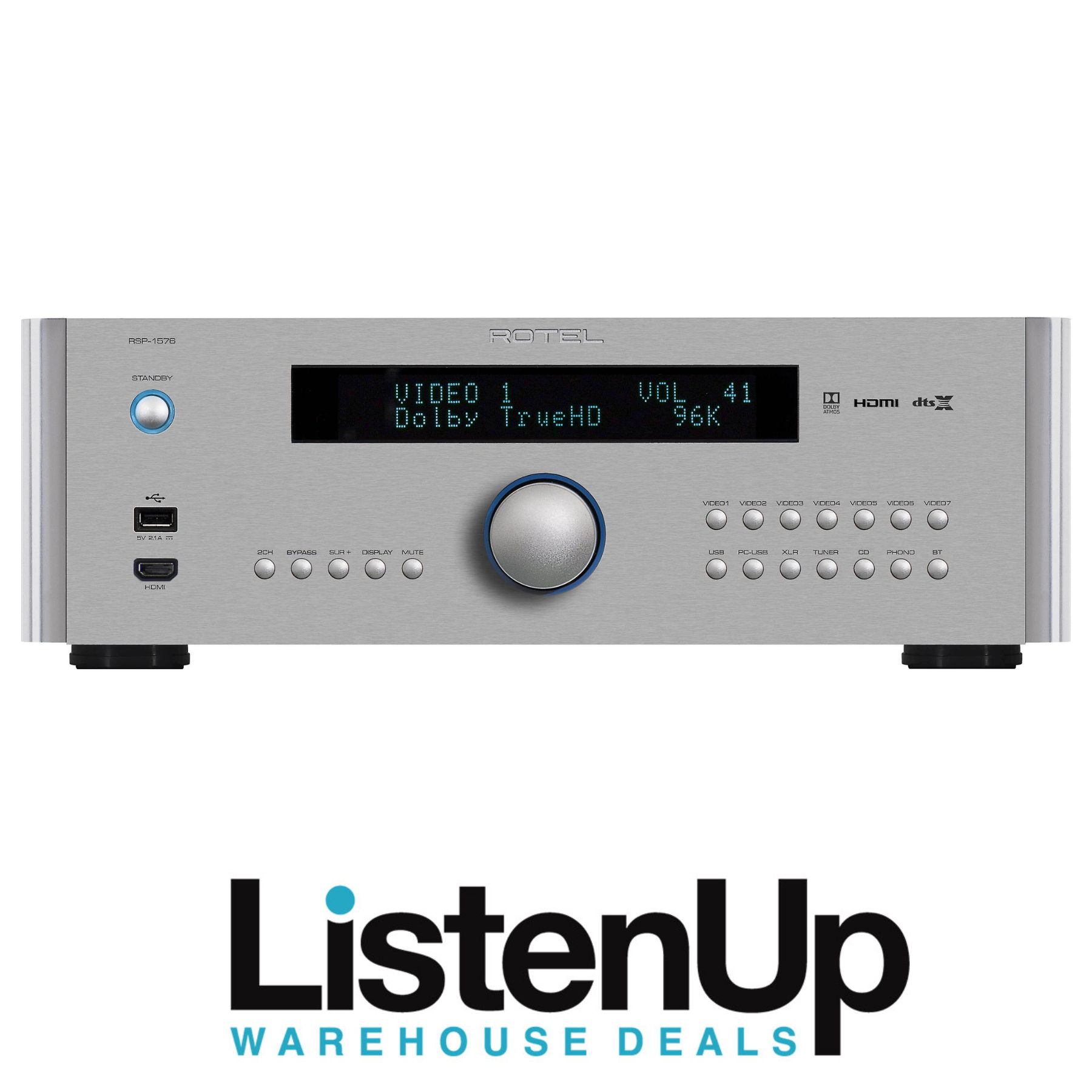 Rotel RSP-1576MKII Home theater preamp/processor with 1...