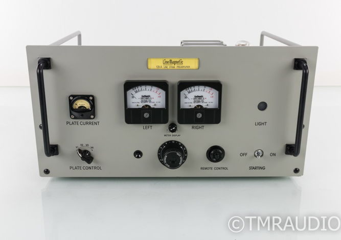 Line Magnetic 25-B Stereo Tube Preamplifier; 129-A; Rem...