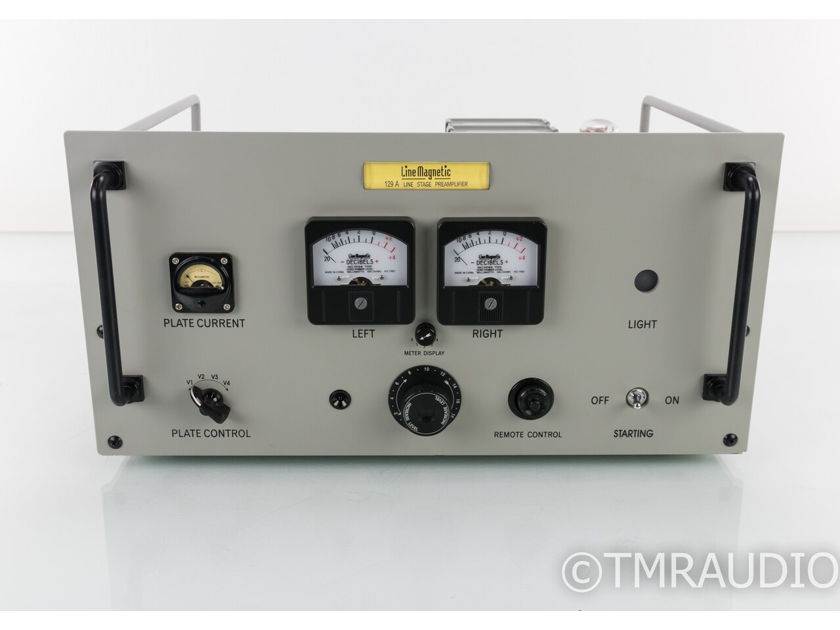 Line Magnetic 25-B Stereo Tube Preamplifier; 129-A; Remote (19103)