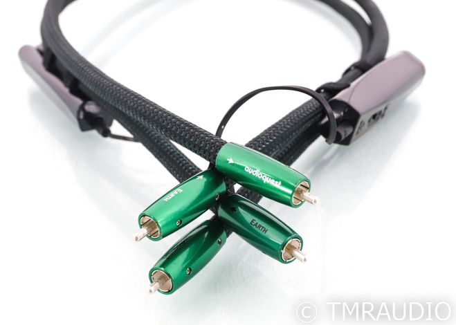 AudioQuest Earth RCA Cables; 1m Pair; 72v DBS (45147)