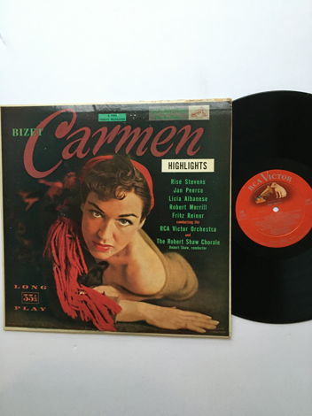Bizet  Carmen highlights Lp record RCA shaded dog Lm1749