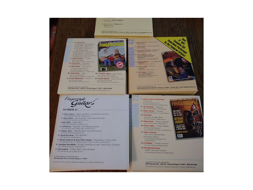 50 different Fingerstyle Guitar Magazine CDs - Nos. 12-61 inclusive 1995-2006 excellent condition