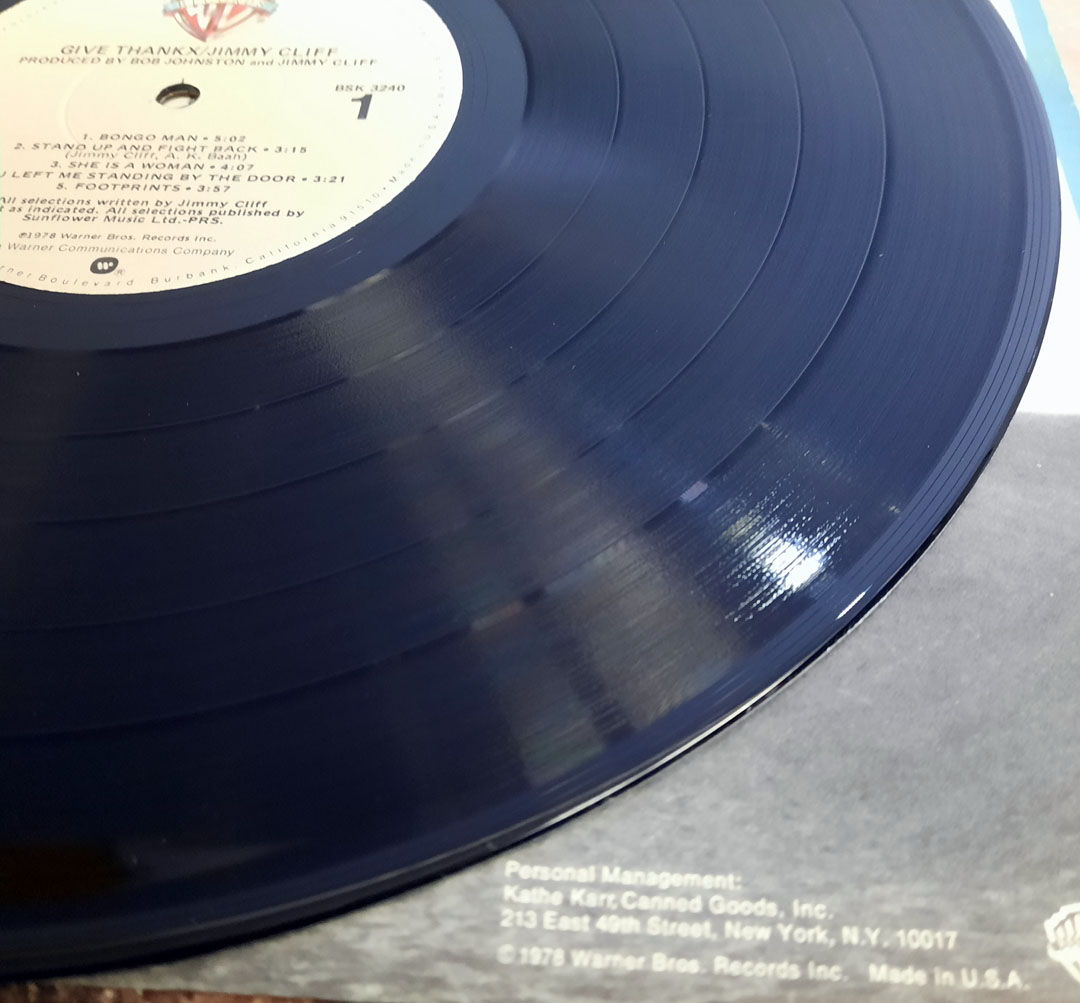 Jimmy Cliff – Give Thankx 1978 NM- Vinyl LP REGGAE Warn... 8