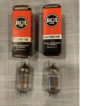 RCA 12AX7A Grey Plate 1960's Matched Pair