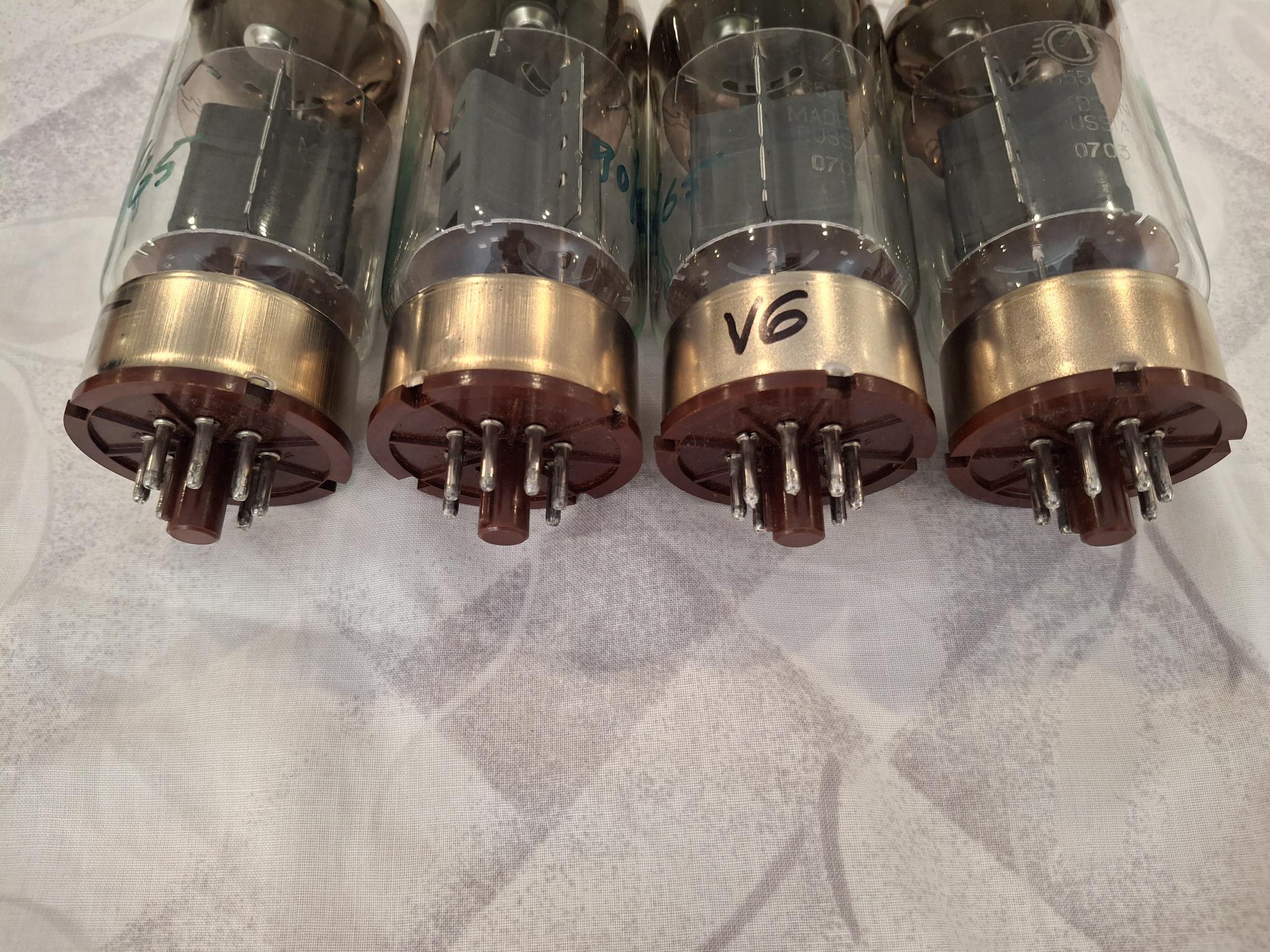 Svetlana Tubes 6550C Winged C - TWO QUADS AVAILABLE 6