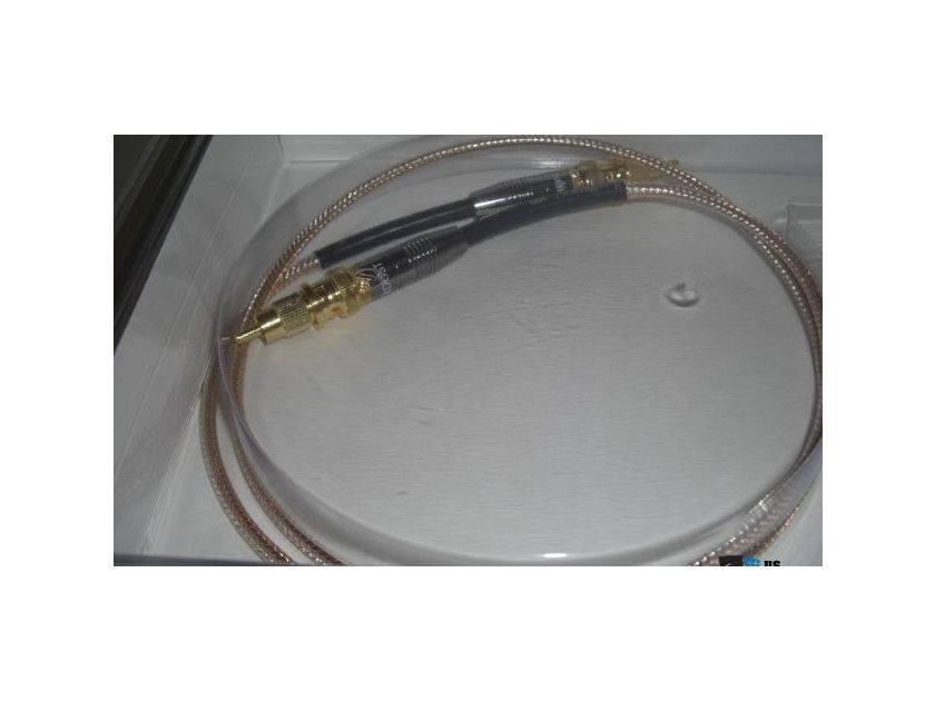 Nordost Silver Shadow  Coaxial Digital Cable *1 Meter* W/BNCs + RCA Adaptors Brand New In Box