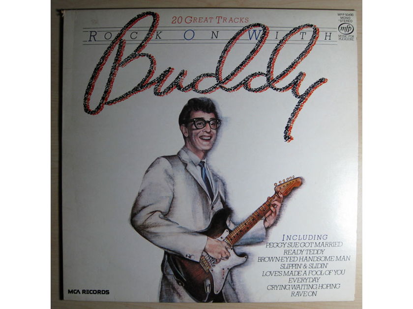 Buddy Holly - Rock On With Buddy NM- 1980 UK Import Compilation Vinyl LP Music For Pleasure MFP 50490