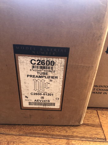 Mcintosh c2600 tube preamplifier Brand New Sealed box