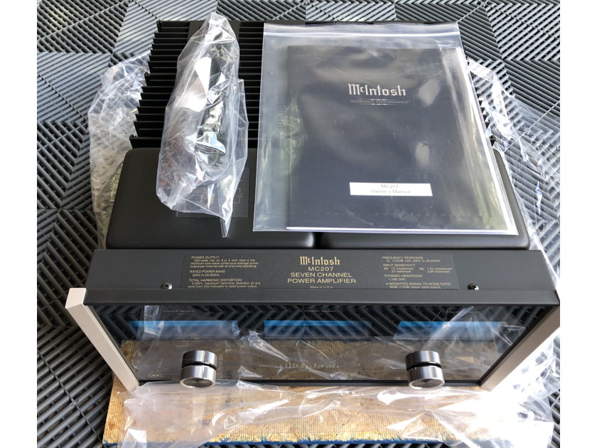McIntosh MC-207 7 channel amplifier 7x200 watts $9999 MSRP