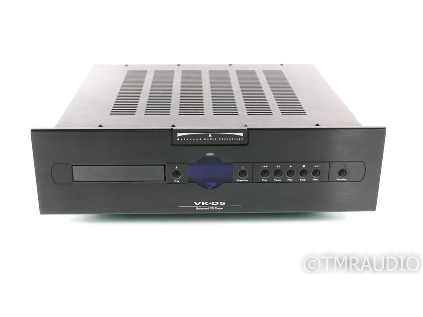 Balanced Audio Technology VK-D5 Balanced CD Player; VKD5; Remote (28459)