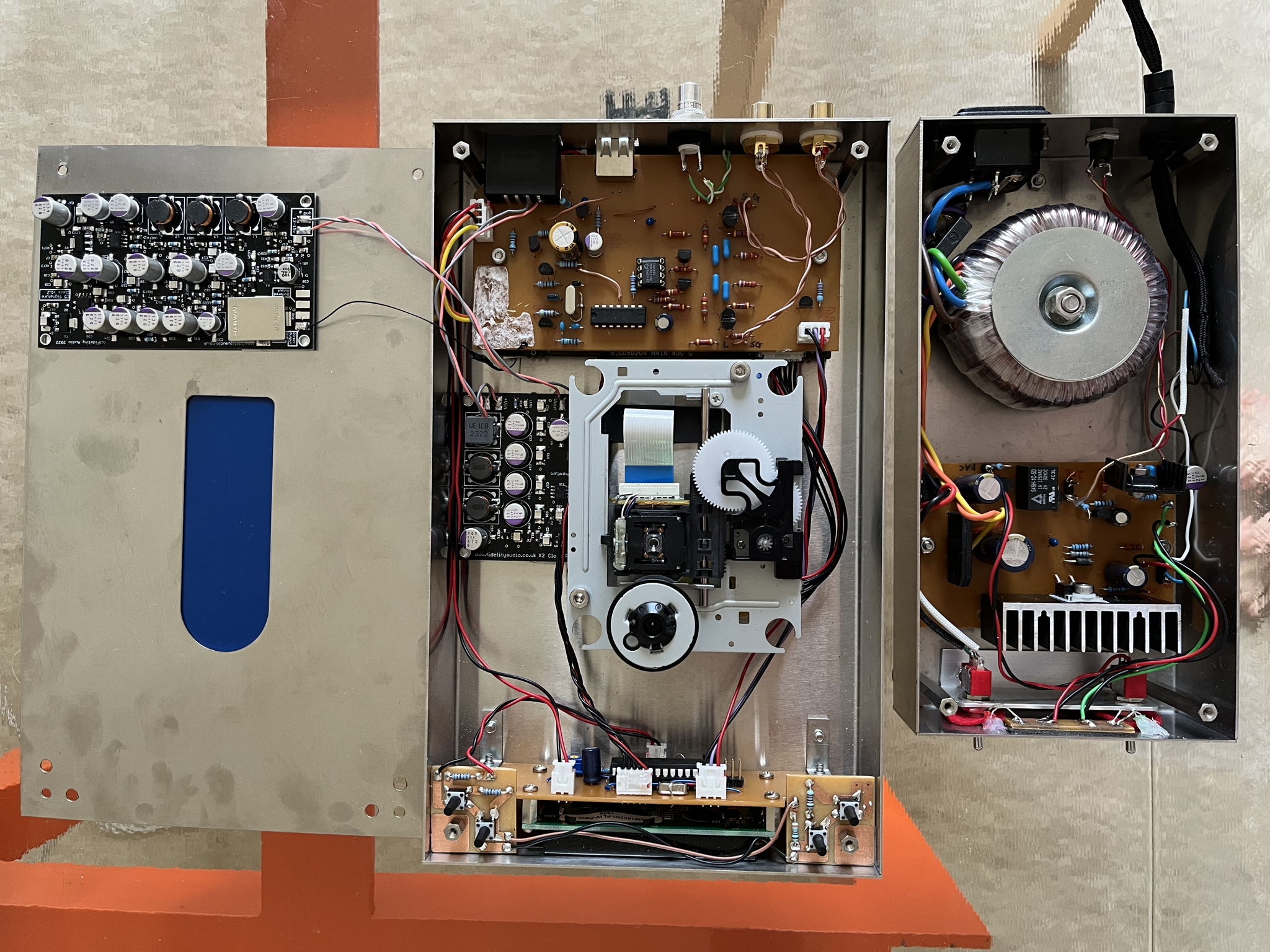 Fidelity Audio CD transport modifications: PRO 2 V2 P/S, C5 Signature Clock v1.2 & X2 clock regulator