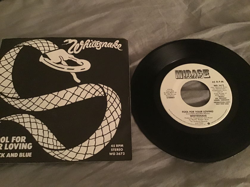 Whitesnake  Fool For Your Love Promo Long/Short Version 45 With Picture Sleeve