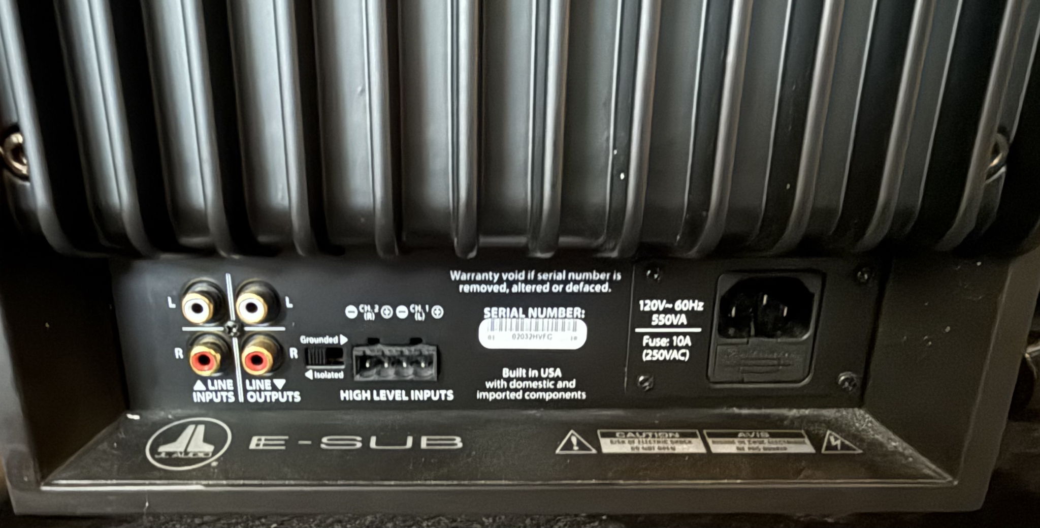 JL Audio e112-Gloss Black option, 12" Powerful Sub Woofer 4