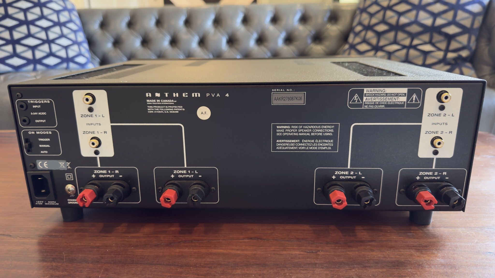 Anthem PVA4 4-Channel Solid State Amplifier in Black EX... 7