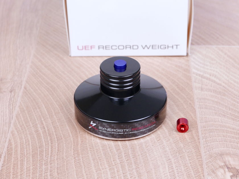 Synergistic Research UEF Record Weight audio vinyl clamp