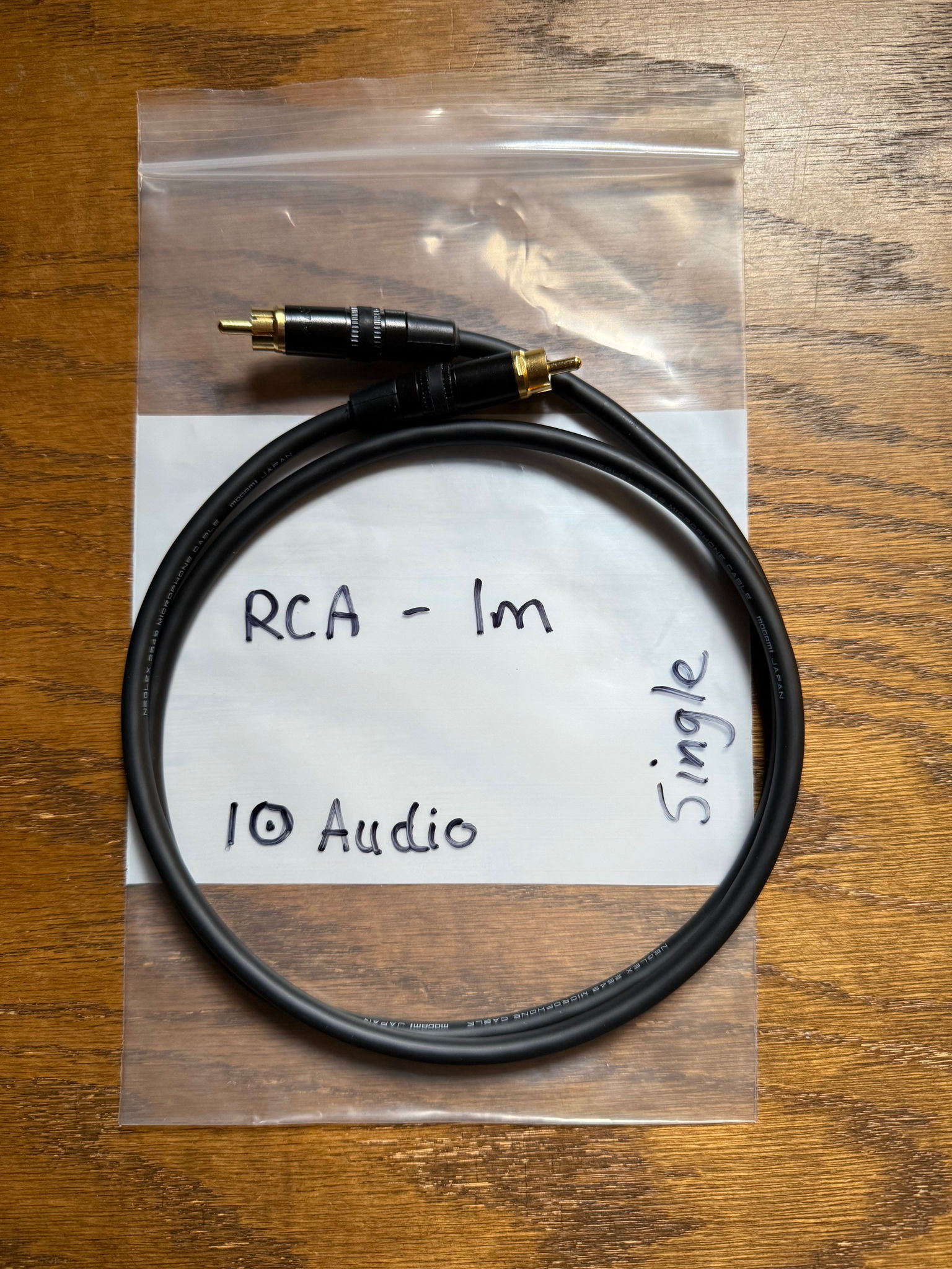 Mogami 1 meter RCA SINGLE cable