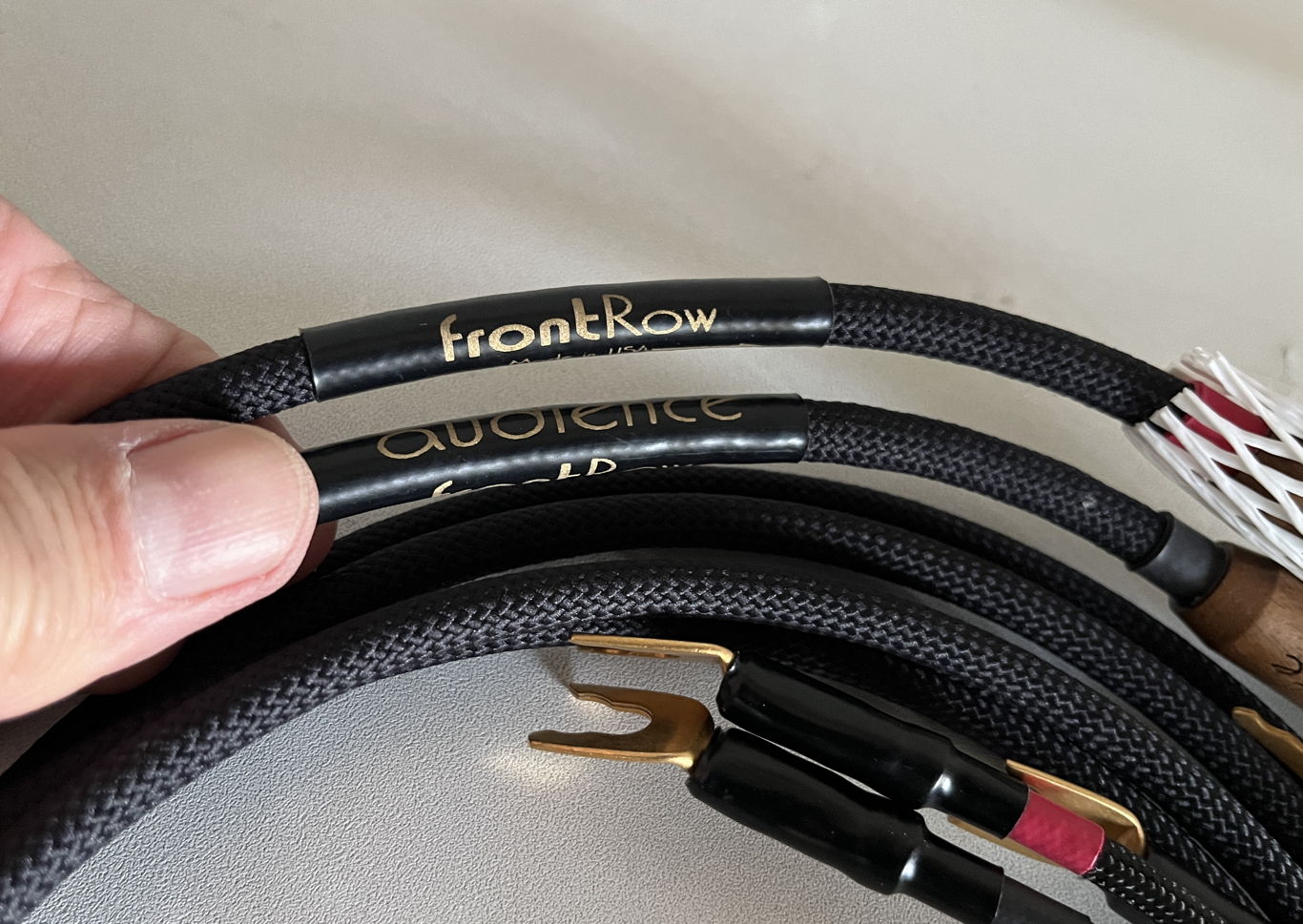 Audience FrontRow SPEAKER CABLES, 3 METERS, SPADES, NEA... 4