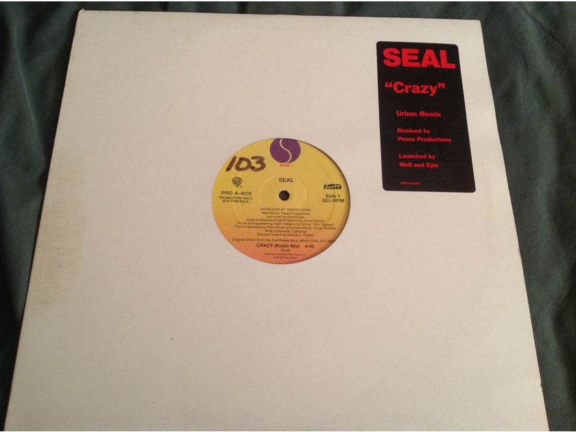 Seal Crazy Sire Records Promo 12 Inch Trevor Horn Producer