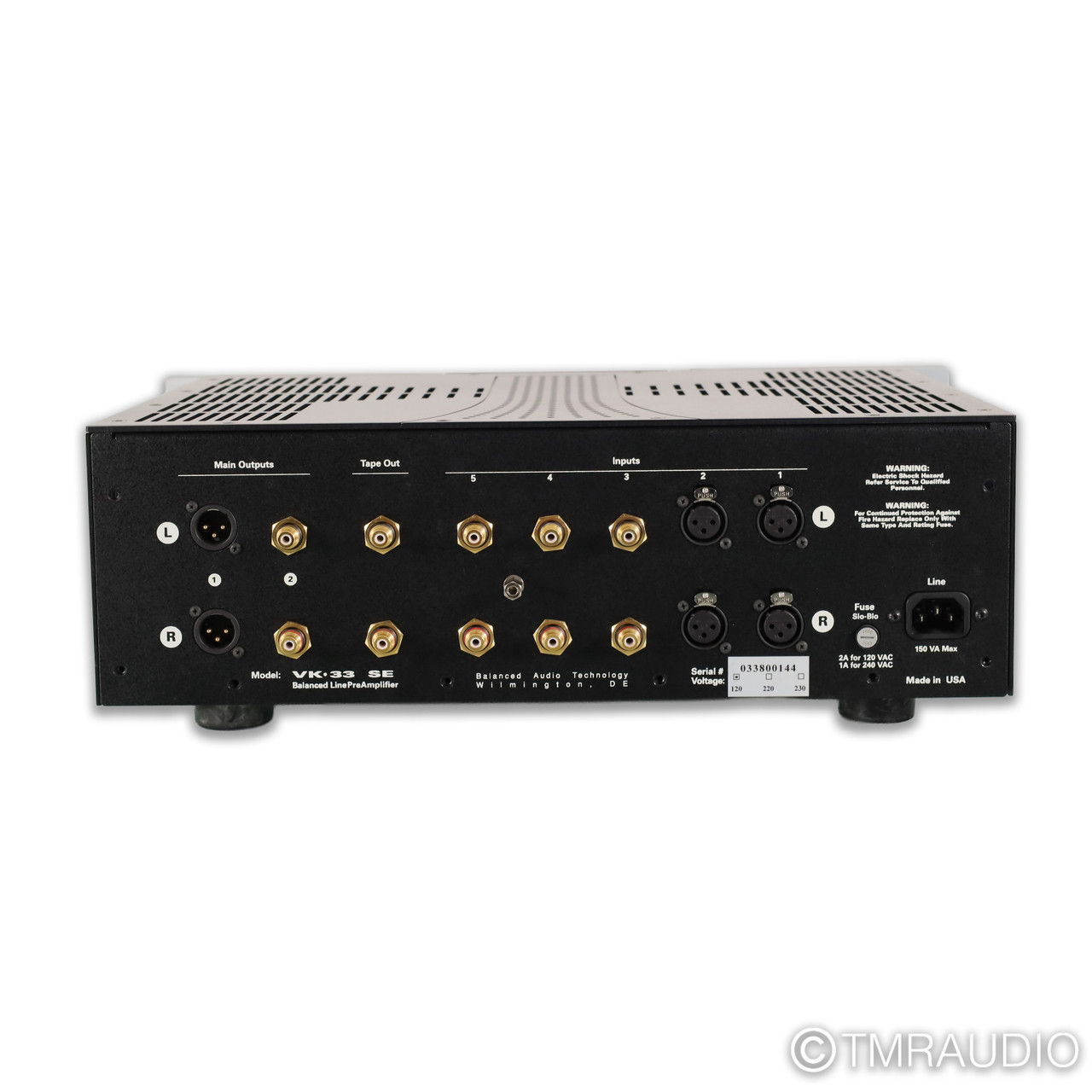 BAT VK-33 SE Stereo Tube Preamplifier (82103) 6