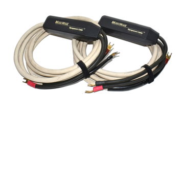 (PAIR) Transparent Cable MUSICWAVE 10ft 3m Long Spade S...