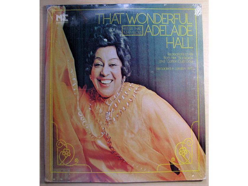 ADELAIDE HALL - THAT WONDERFUL ADELAIDE HALL - SEALED 1976 Monmouth-Evergreen Records MES77080