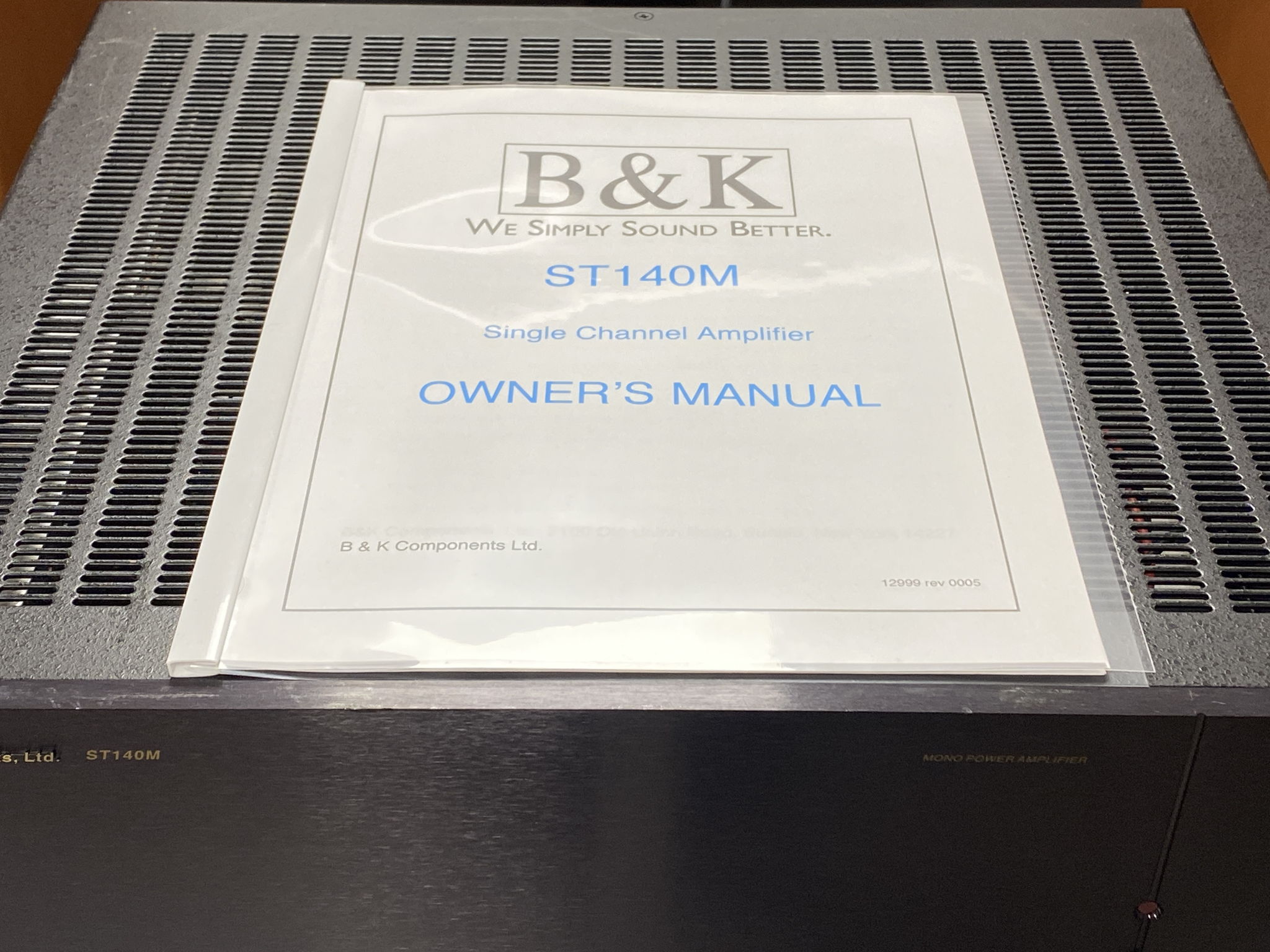 B&K ST-140M Mono Power Amplifier Block with RCA/XLR 2