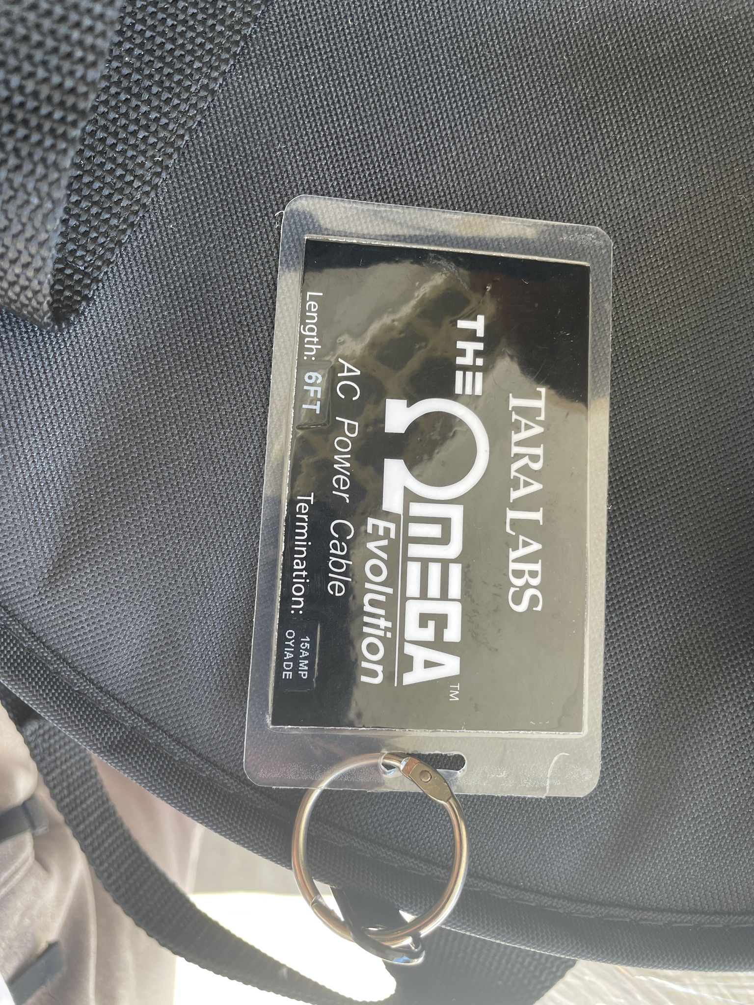 Tara Labs The Omega Evolution 6ft power cord 15A  -  ne...