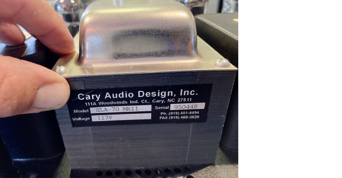 Cary Audio SLA70 mkII (Mono Pair) For Sale Audiogon