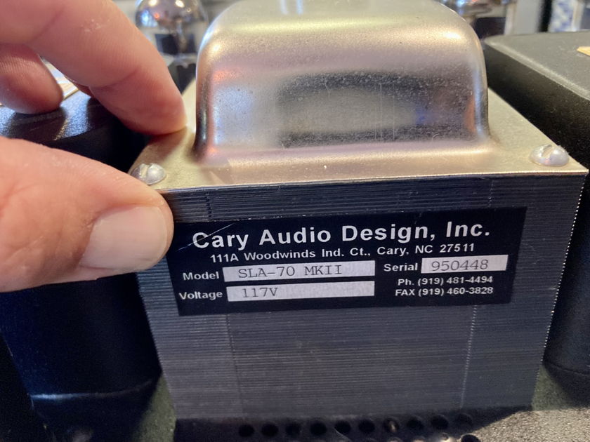 Cary Audio SLA70 mkII (Mono Pair) For Sale Audiogon