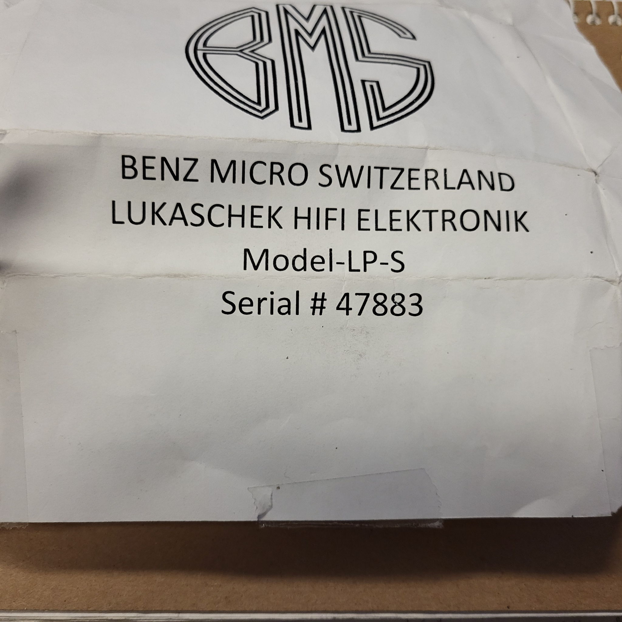 Benz Micro LP S-MR (Price Reduced Again) 8