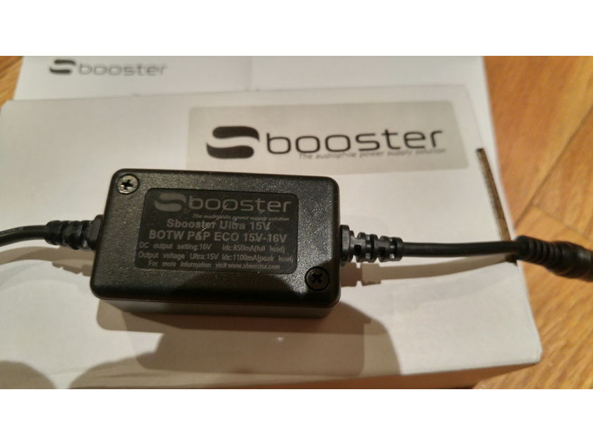 Sbooster  BOTW P&P ECO power supply 15-16v, with ultra upgrade, for Auralic Aries etc