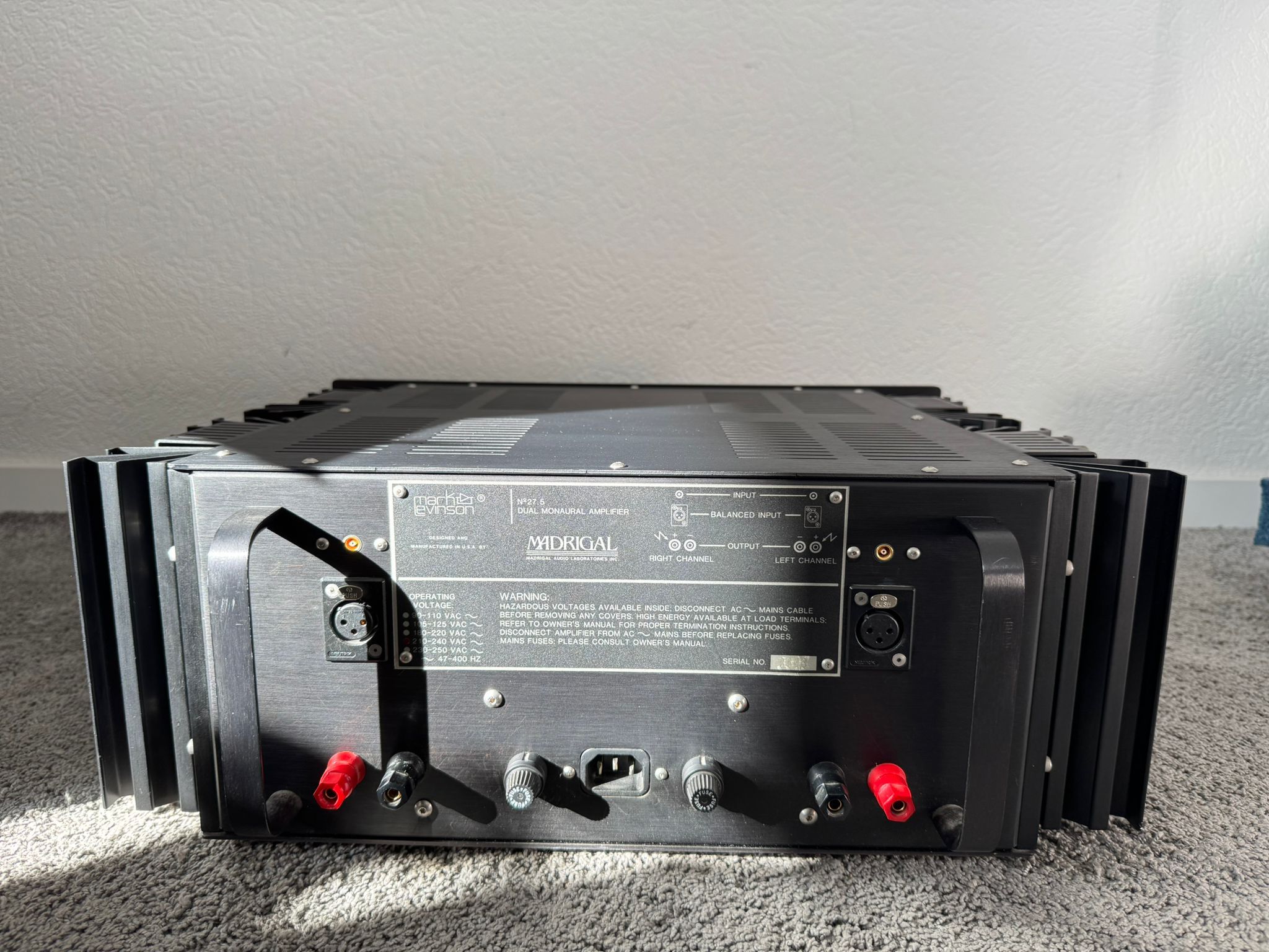 Mark Levinson No 27.5 power amplifier 6