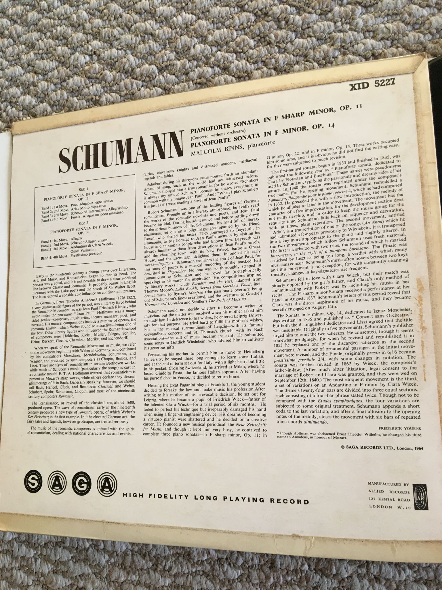Schumann piano forte sonatas in F minor op14 F sharp mi... 5