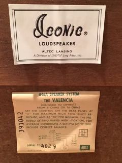 ALTEC VALENCIA 846A VINTAGE HORN SPEAKERS 13