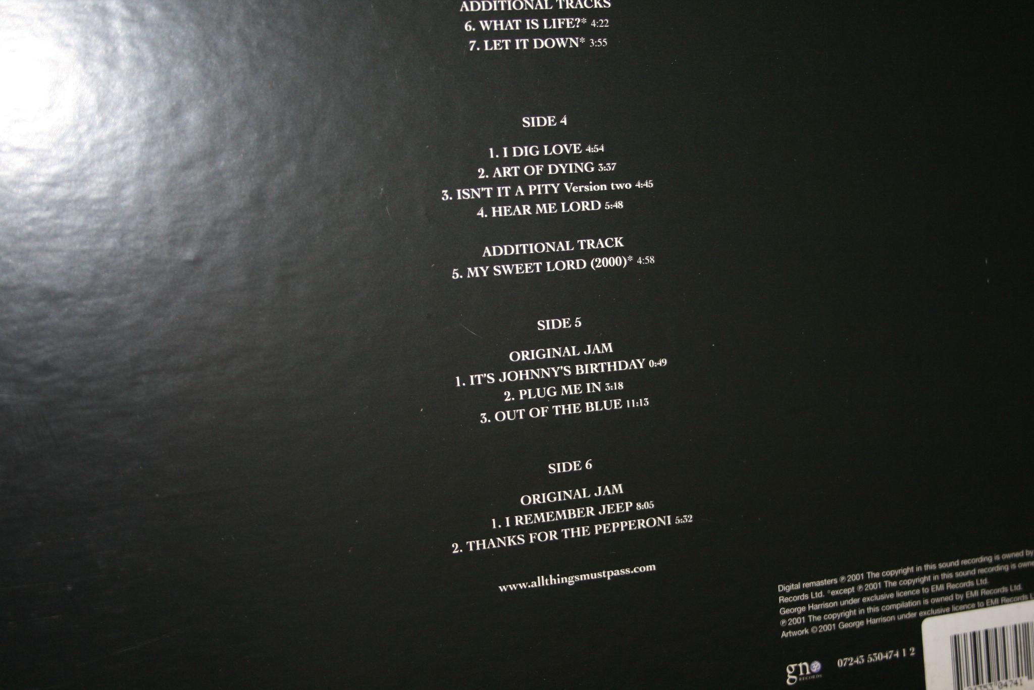 George Harrison -  All Things Must Pass Box Set 180G 5