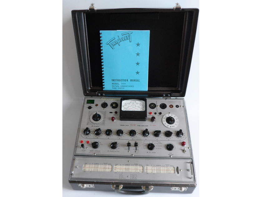 tripllett 3444 tube tester with current meter rebuilt and calibrated