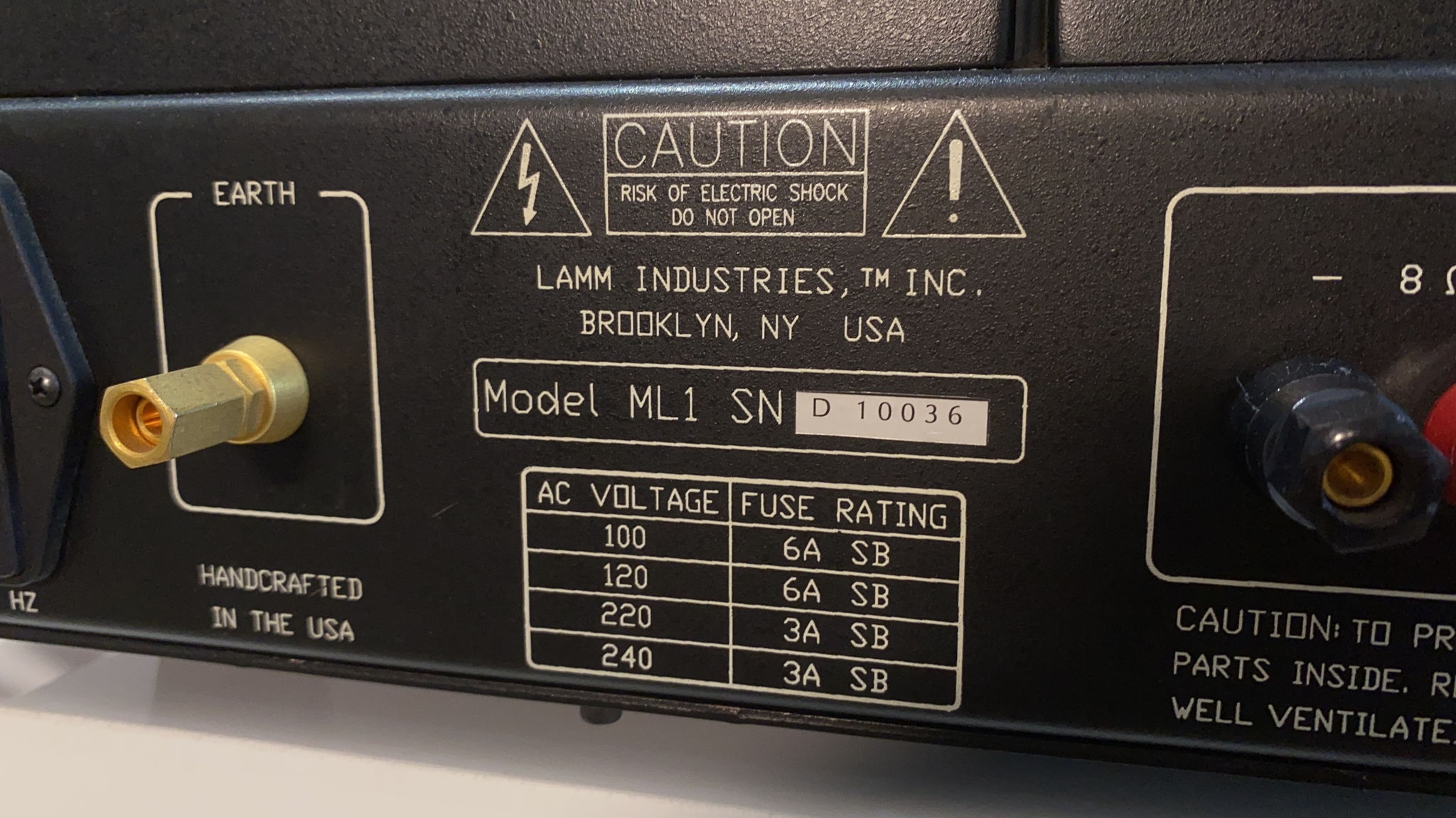 LAMM ML1 MONOBLOCK POWER AMPLIFIERS - NEW PRICE 11