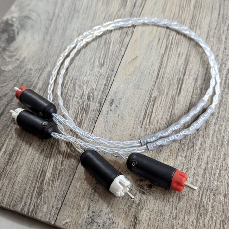 Brand New 0.5m Pair Solid Silver Interconnects with KLE...