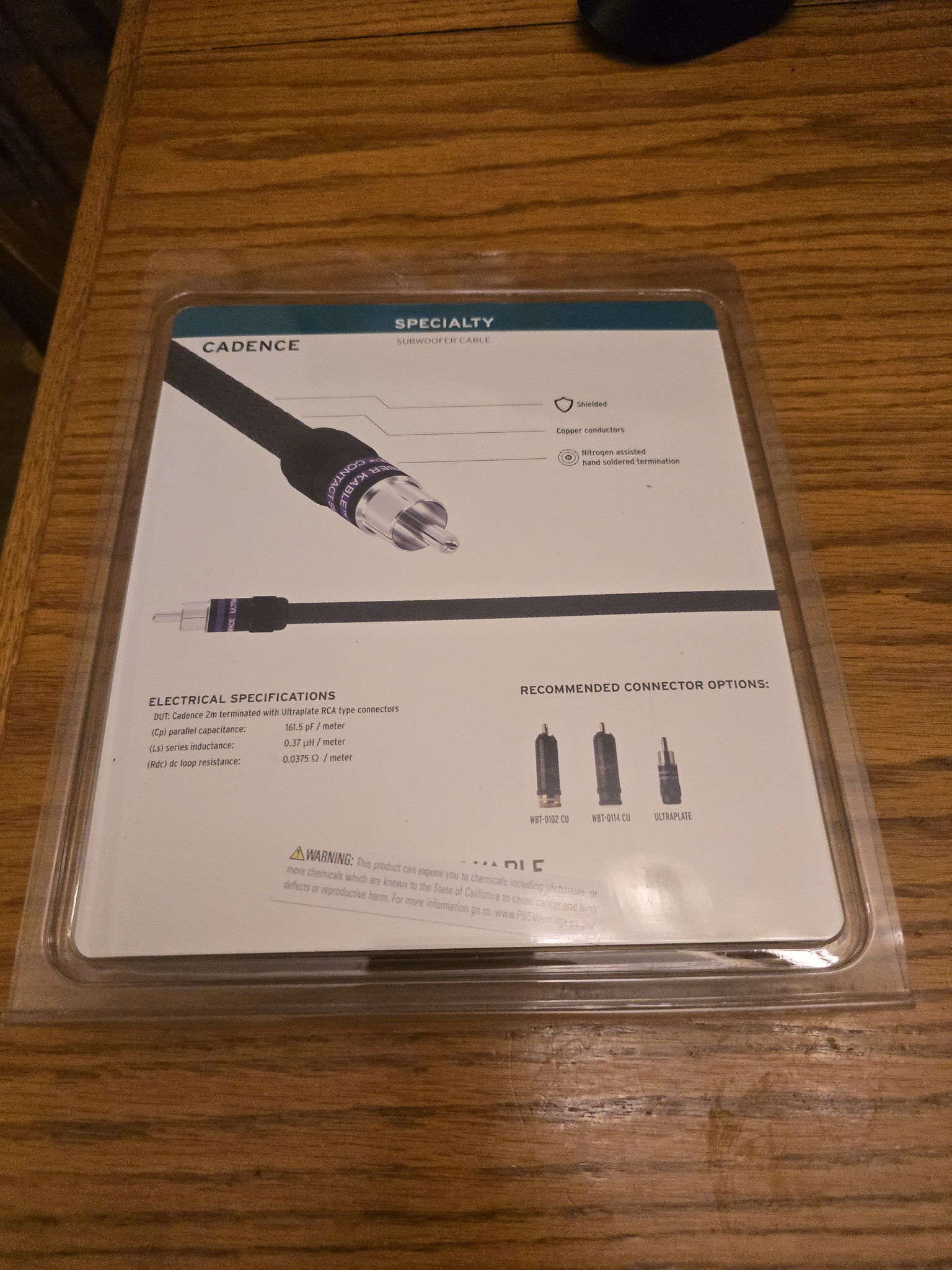 Kimber Kable Cadence 3M Subwoofer Cable 2