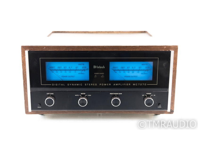 McIntosh MC7270 Vintage Stereo Power Amplifier; MC-7270; Walnut Cabinet (21501)