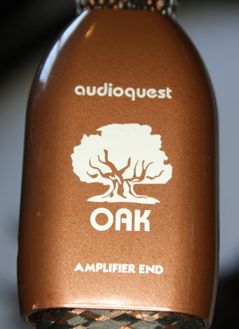 AudioQuest Oak Bi-Wire Speaker Cables with Silver Spade...