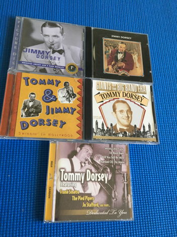 Big band Tommy and Jimmy Dorsey Cd lot of 5 cds