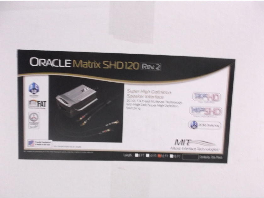 MIT Oracle Matrix SHD 120 Speaker Cables 12 Feet REV 2